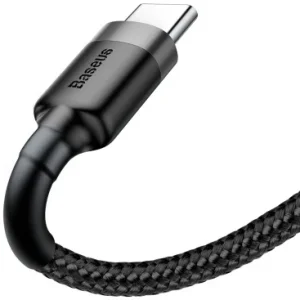 Cablu Date si Incarcare USB-A - USB-C Baseus 60W 1m Gri - imagine 2