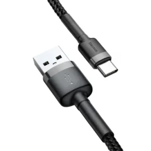 Cablu Date si Incarcare USB-A - USB-C Baseus 60W 1m Gri - imagine 4