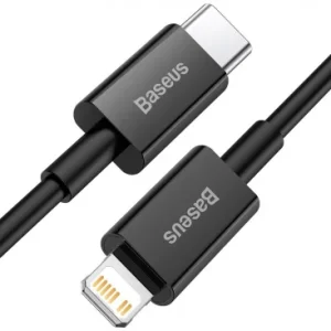 Cablu Date/Incarcare USB-C - Lightning Baseus Superior Series 20W 1m Negru - imagine 2