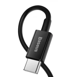 Cablu Date/Incarcare USB-C - Lightning Baseus Superior Series 20W 1m Negru - imagine 3