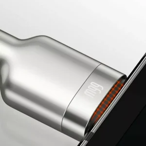 Cablu Baseus Cafule Metal USB la USB-C 66W 0.25m Negru - imagine 4