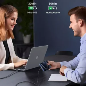 Cablu UGREEN USB-C la USB-C 100W Super Fast Power Delivery 0.5m Negru - imagine 5