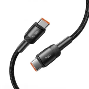Cablu Date si Incarcare USB-C - USB-C Tech-Protect Ultraboost EVO 100W 0.25m Negru - imagine 2