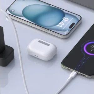 Cablu Date si Incarcare USB-A - USB-C Dudao 100W 1m Alb - imagine 3