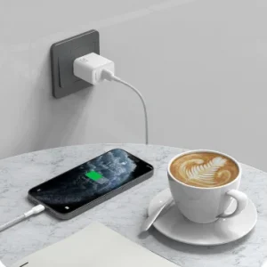 Cablu Date si Incarcare USB-A - USB-C Dudao 100W 1m Alb - imagine 4