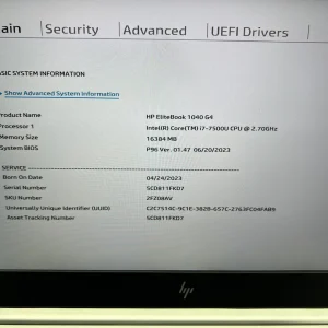 Laptop SH HP Elitebook 1040 G4 i7-7500U 16gb RAM SSD 256 NVME - imagine 2