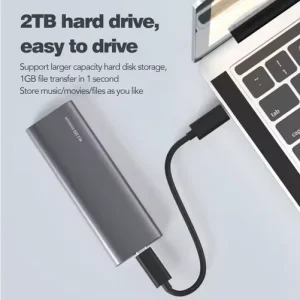 Adaptor SSD M.2 NMVE/SATA la USB 3.1 gen 2 10Gbps carcasa aluminiu dual protocol - imagine 2