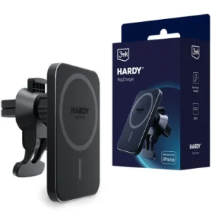 Incarcator Auto Wireless 3MK Hardy MagCharger 15W 1.67A Negru - imagine 8