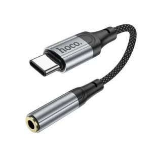 Adaptor Audio USB-C - 3.5mm HOCO LS36 0.12m Negru - imagine 1