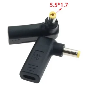 Adaptor alimentare mufa 5.5×1.7 mm Acer USB Type C PD 100W 19V laptop - imagine 1