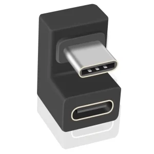 Adaptor 180 grade forma U Type C Tata Type C Mama USB 3.1 Gen 2 10Gbps - imagine 1