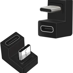 Adaptor 180 grade forma U Type C Tata Type C Mama USB 3.1 Gen 2 10Gbps - imagine 4