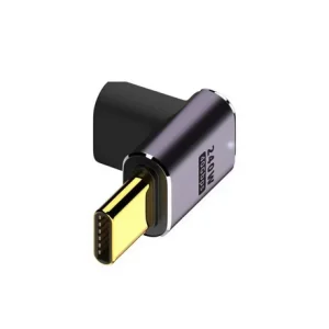 Adaptor USB Type C 240W Mama Tata 40Gbps la 90 grade cu conector aurit transfer/incarcare/video 8K - imagine 1