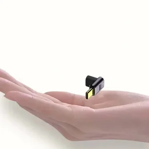 Adaptor USB Type C 240W Mama Tata 40Gbps la 90 grade cu conector aurit transfer/incarcare/video 8K - imagine 2