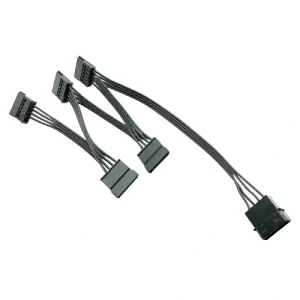 Cablu Adaptor Alimentare PC 4 pin la 15 pin SATA Molex alimentare spliter calculator - imagine 2