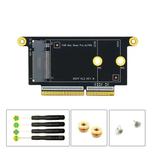Adaptor SSD Macbook Pro Retina 13 A1708 2016 2017 ssd nvme M2 M key 2230 2242 - imagine 2