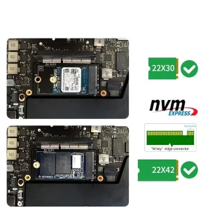Adaptor SSD Macbook Pro Retina 13 A1708 2016 2017 ssd nvme M2 M key 2230 2242 - imagine 7