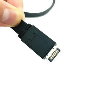 Adaptor PC USB 3.1 Type E la USB Type C mama 50cm panel High profile - imagine 2