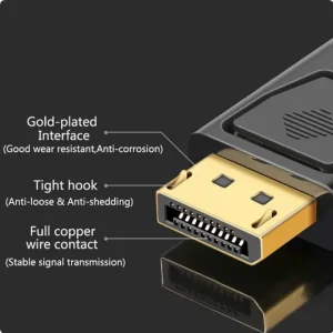 Adaptor Display Port la HDMI DP 4k Tata la HDMI mama PC TV Laptop - imagine 2