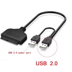 Adaptor hdd ssd 2.5 inch sata3 la USB 2.0 plus power USB 2.0 - imagine 1