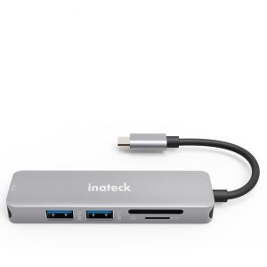 Adaptor Hub USB Type-C Inateck 2xUSB 3.0 1xHDMI Card Reader - imagine 1