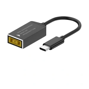 Adaptor alimentare pentru Lenovo mufa dreptungiulara la type C 65w PD - imagine 1