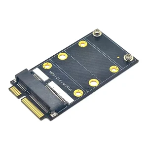 Adaptor SSD MSATA la Mini PCIE wifi card slot Mini PCI Express la SSD Msata - imagine 1