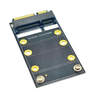 Adaptor SSD MSATA la Mini PCIE wifi card slot Mini PCI Express la SSD Msata - imagine 5