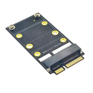 Adaptor SSD MSATA la Mini PCIE wifi card slot Mini PCI Express la SSD Msata - imagine 4