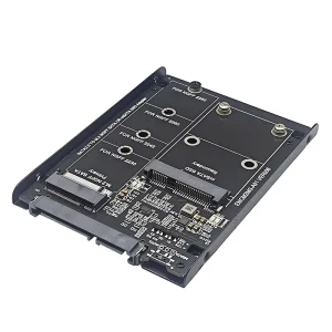 Adaptor/Suport SSD M.2 Msata la SATA 3.0 2.5" metalic M2 NGFF - imagine 1
