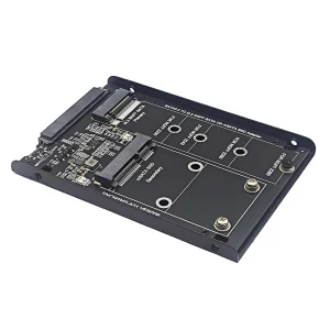 Adaptor/Suport SSD M.2 Msata la SATA 3.0 2.5" metalic M2 NGFF - imagine 2