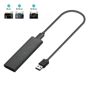 Adaptor M.2 NVME la USB dual protocol 10gbps usb3.1 gen2 2230-2280 carcasa ssd externa - imagine 1
