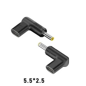 Adaptor alimentare mufa 5.5×2.5 mm Asus Toshiba Fujitsu USB C max 100W laptop - imagine 1