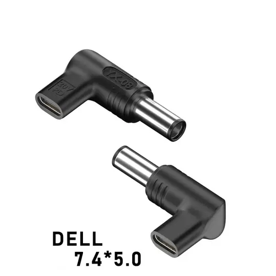 Adaptor alimentare mufa 7.4x5.0 mm Dell cu pin central USB C max 100W laptop