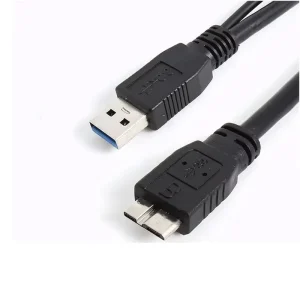 Cablu USB 3.0 la USB Micro B 3.0 cu alimentare USB 2.0 HDD/SSD extern - imagine 2