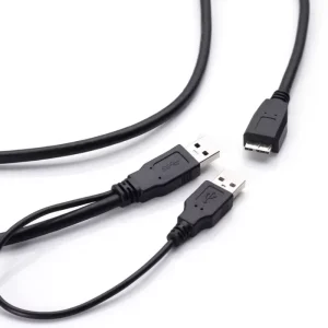 Cablu USB 3.0 la USB Micro B 3.0 cu alimentare USB 2.0 HDD/SSD extern - imagine 6