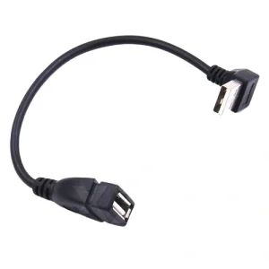 Adaptor USB 90 grade USB 2.0 cablu - imagine 1
