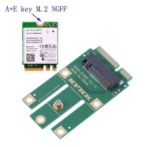 Adaptor wifi A+E Key A Key M.2 NGFF Wireless Module la MINI PCIE Wifi Bluetooth Wireless - imagine 2