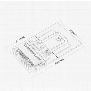 Adaptor Wifi Mini PCI-E la M.2 Bluetooth WiFi Modul Laptop PC - imagine 2