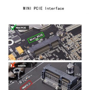 Adaptor Wifi Mini PCI-E la M.2 Bluetooth WiFi Modul Laptop PC - imagine 3