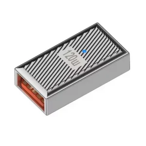 Adaptor prelungire USB 120W 6A USB Mama USB Mama carcasa metalica cu led - imagine 1