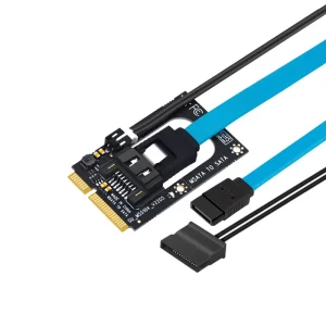 Adaptor mSATA la SATA HDD/SSD 2.5 convertor SATA 3.0 cablu sata cablu alimentare 5V - imagine 1