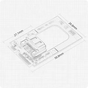 Adaptor mSATA la SATA pentru HDD/SSD 2.5/3.5 - imagine 5
