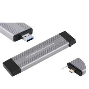 Adaptor M.2 NVME SSD la USB 3/1 Type A carcasa aluminiu NVME M Key M+B Key - imagine 3