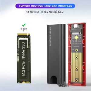 Adaptor SSD M.2 NVME la USB 3.1 Type C carcasa aluminiu M2 B+M Key/M Key - imagine 4