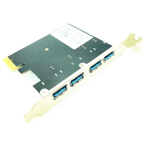 Adaptor 4 Port USB 3.0 la PCI-e Express 1X hub USB PC - imagine 3