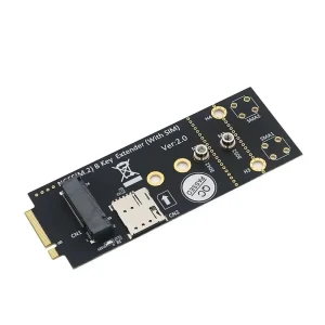 Adaptor Nano SIM la NGFF M.2 B-Key la B-Key suporta 3042 3052 3G/4G/5G M2 wifi LTE modul - imagine 1