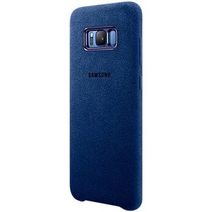 Husa Samsung Galaxy S8 plus Alcantara Cover premium look blue - imagine 1