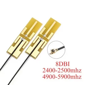Set antene WiFi MINI PCI-E U.FL Wireless LAN Connector Antena IPEX1/2 - imagine 1