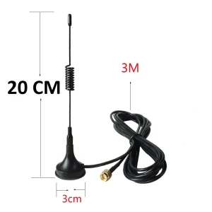 Antena LORA 3dBI SMA tata baza magnetica 20cm